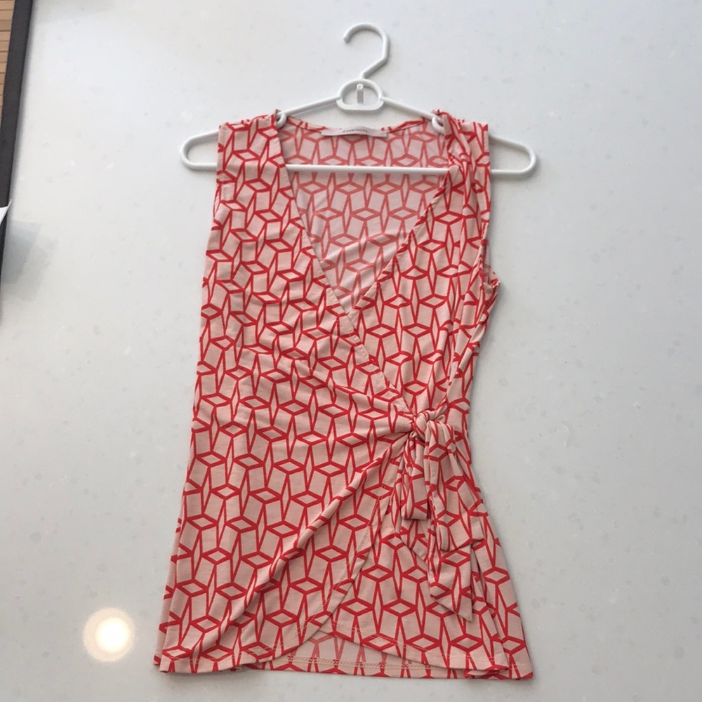 Faux wrap top